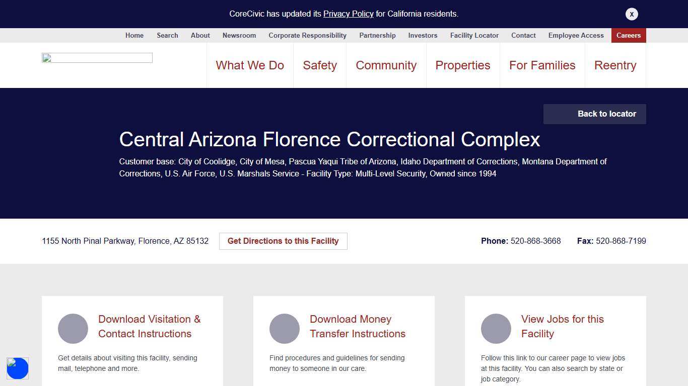 Central Arizona Florence Correctional Complex