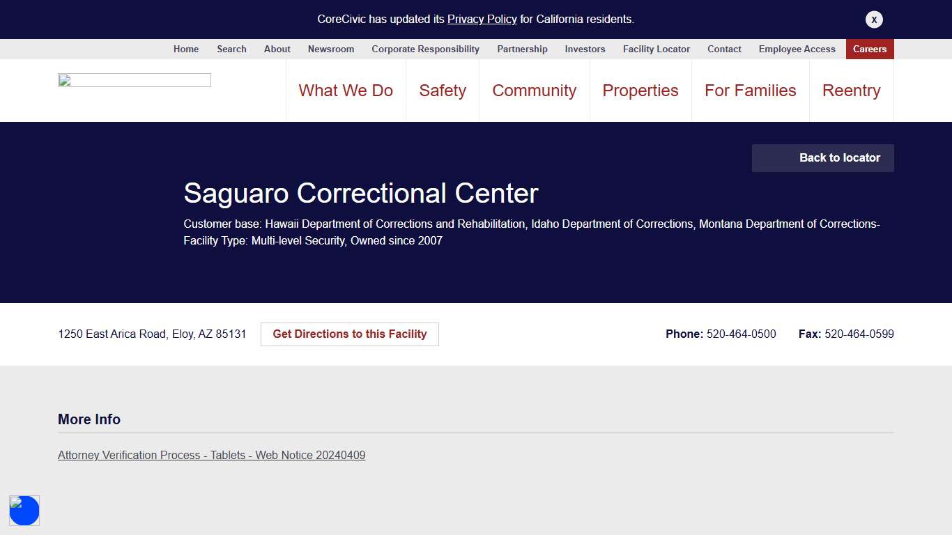 Saguaro Correctional Center